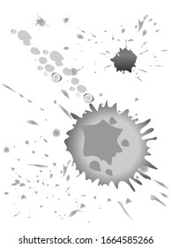 Spray vector paint, watercolor splash background, colorful paint drops texture