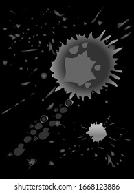 Spray vector paint, watercolor splash background, colorful paint drops texture