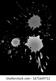 Spray vector paint, watercolor splash background, colorful paint drops texture