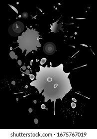 Spray vector paint, watercolor splash background, colorful paint drops texture