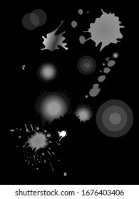 Spray vector paint, watercolor splash background, colorful paint drops texture