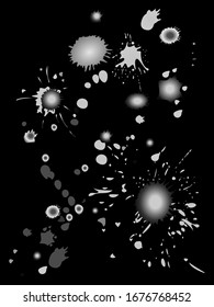 Spray vector paint, watercolor splash background, colorful paint drops texture