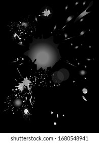 Spray vector paint, watercolor splash background, colorful paint drops texture