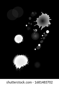 Pintura vectorial de pulverización, fondo de salpicadura de color agua, pintura cae sobre textura