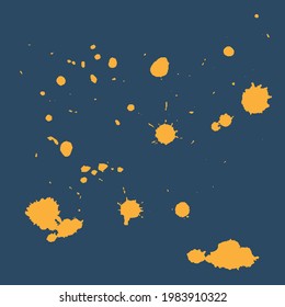 Pintura vectorial de pulverización, fondo de salpicadura de acuarela. Elementos de diseño vectorial artístico, cuadros, marcos para texto, etiquetas, logotipo. Pegatinas de hipster, fondo de etiquetas de estampado de broche de pintura