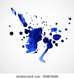 Spray vector paint, watercolor splash background,colorful paint drops texture