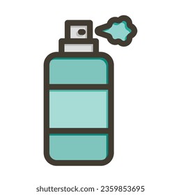 Spray Vector Thick Line Filled Colors Icon For Personal And Commercial Use.
