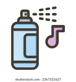 Spray Vector Thick Line Filled Colors Icon For Personal And Commercial Use.
