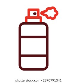 Spray Vector Thick Line Two Color Icons For Personal And Commercial Use.

