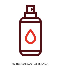 Spray Vector Thick Line Two Color Icons For Personal And Commercial Use.
