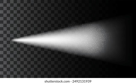 Spray view on transparent background. Vector illustration