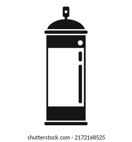 Spray waste icon simple vector. Recycle bin. Garbage metal