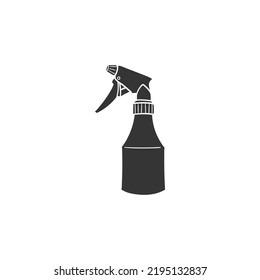 Spray Water Icon Silhouette Illustration. Gardening Vector Graphic Pictogram Symbol Clip Art. Doodle Sketch Black Sign.