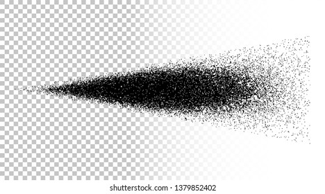 Spray water isolated. Spray effect black colored on isolated background. Vector illustration