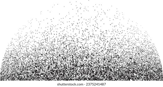 Sprayed black circle form .Graffiti art design . Noise dispersion circle . Spray effect .Grunge texture . Distressed element .vector 