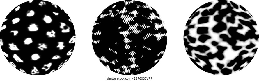Sprayed black circle set.Graffiti art design . Noise dispersion circle . Spray effect .Grunge texture . Distressed element .vector 