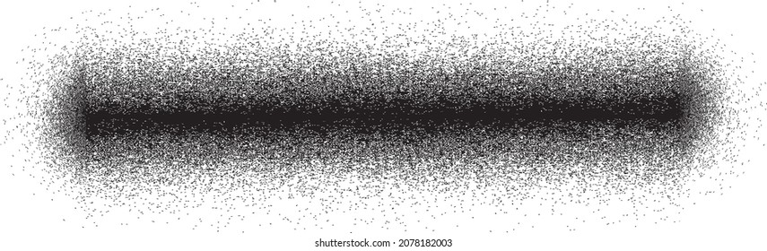 Spray Black Line .Graffiti art design . Logo zur Rauschdispersion. Spritzeffekt .Grunge Textur . Distressives Element .Vektor