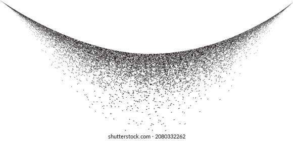 Spray Black Line .Graffiti art design . Logo zur Rauschdispersion. Spritzeffekt .Grunge Textur . Distressives Element .Vektor