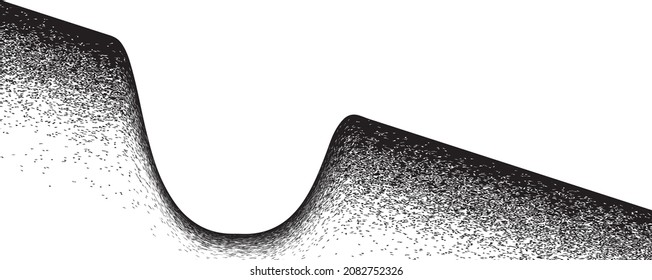 Spray Black Line .Graffiti art design . Logo zur Rauschdispersion. Spritzeffekt .Grunge Textur . Distressives Element .Vektor 