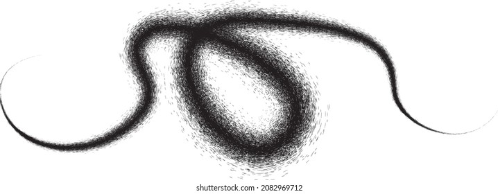 Spray Black Line .Graffiti art design . Logo zur Rauschdispersion. Spritzeffekt .Grunge Textur . Distressives Element .Vektor 