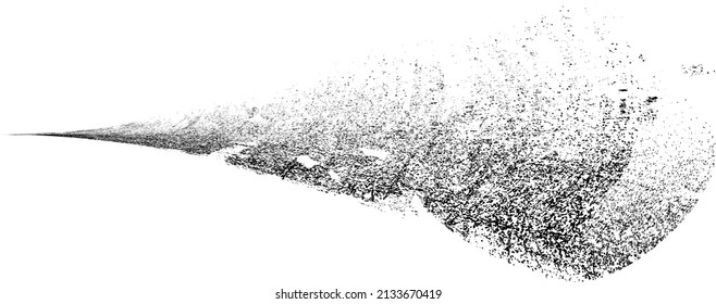 Spray Black Line .Graffiti art design . Logo zur Rauschdispersion. Spritzeffekt .Grunge, graue, grittige Textur . Distressives Element .Vektor 