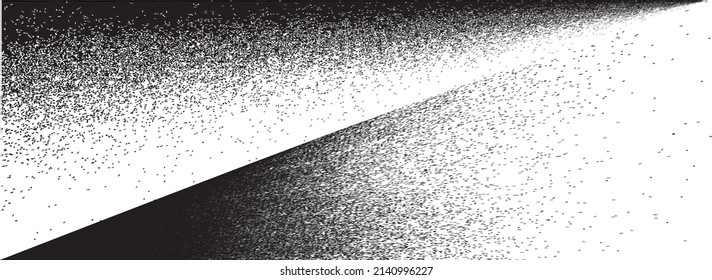 Spray Black Line .Graffiti art design . Logo zur Rauschdispersion. Spritzeffekt .Grunge, graue, grittige Textur . Distressives Element .Vektor 