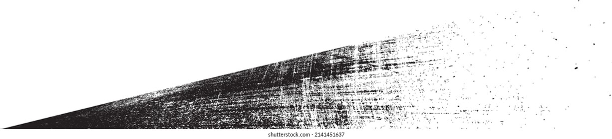 Sprayed black line .Graffiti art design . Noise dispersion logo . Spray effect .Grunge, grainy, gritty texture . Distressed element .vector 