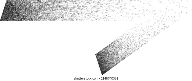 Sprayed black line .Graffiti art design . Noise dispersion logo . Spray effect .Grunge, grainy, gritty texture . Distressed element .vector 
