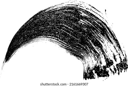 Sprayed black line .Graffiti art design . Noise dispersion logo . Spray effect .Grunge, grainy, gritty texture . Distressed element .vector 