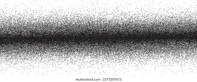 Sprayed black line .Graffiti art design . Noise dispersion logo . Spray effect .Grunge, grainy, gritty texture . Distressed element .vector 