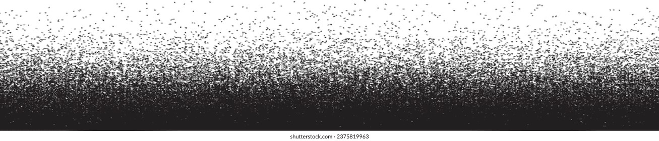 Spray Black Line .Graffiti art design . Logo zur Rauschdispersion. Spritzeffekt .Grunge, graue, grittige Textur . Distressives Element .Vektor 