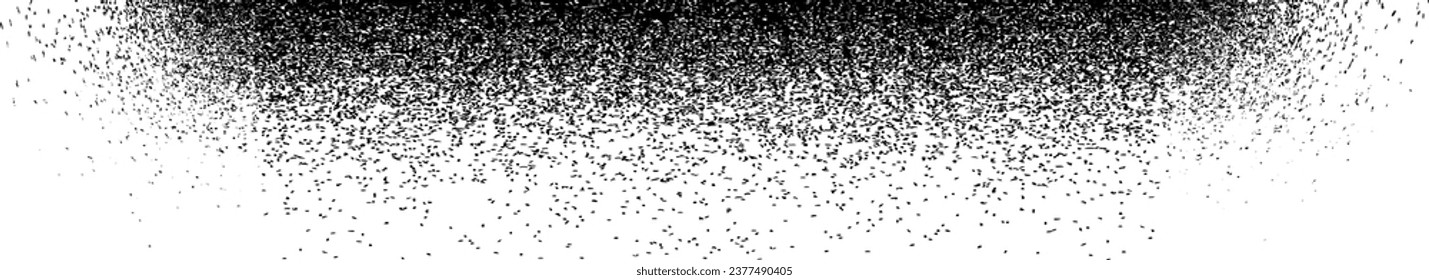 Sprayed black line .Graffiti art design . Noise dispersion shadow . Spray effect .Grunge, grainy, gritty texture . Distressed element .vector . Line with shadow effect