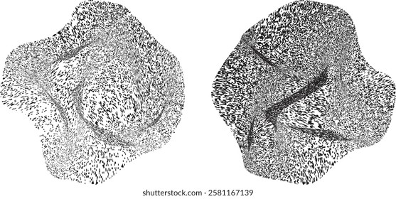 Sprayed black shapes composition .Graffiti art design . Noise textured shapes . Spray effect .Grunge texture .Art design forms.Distressed element .Rough roller paint shapes .Vector

