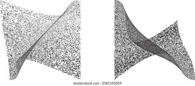 Sprayed black shapes composition .Graffiti art design . Noise textured shapes . Spray effect .Grunge texture .Art design forms.Distressed element .Rough roller paint shapes .Vector
