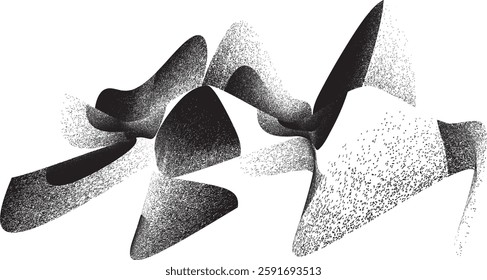 Sprayed black spiral line .Graffiti art design . Noise dispersion grungy wavy logo . Spray effect .Grunge texture . Distressed element . Grange textured vector