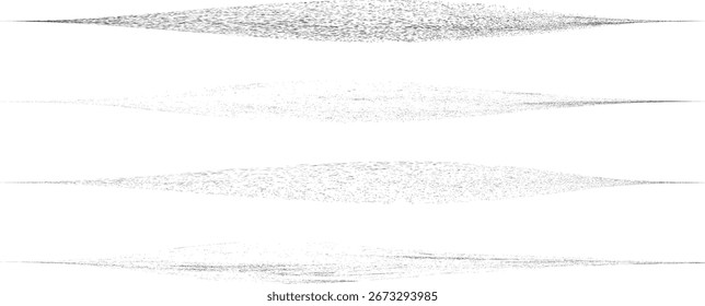 Línea espiral negra rociada. Diseño de arte de graffiti. Logotipo ondulado de dispersión de ruido . Efecto de pulverización. Textura Grunge. Elemento con problemas .Vector
