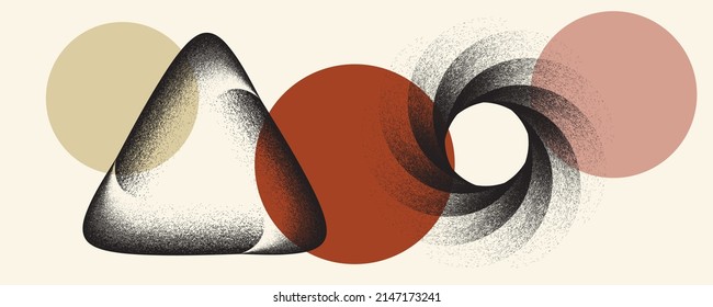 Espiral negra rociada. Diseño artístico del graffiti. Logo del círculo de dispersión de ruido. Efecto spray. Grunge, granulado, textura arenosa. Elemento con problemas .vector 