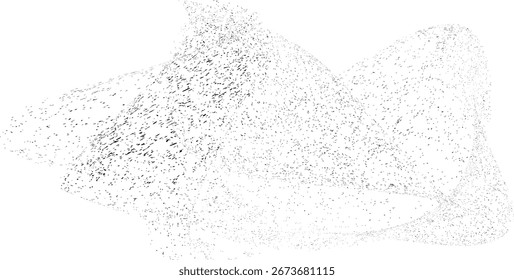 Textura negra rociada. Diseño de arte de graffiti. Logotipo de dispersión de ruido . Efecto de pulverización. Grunge, granulado, textura arenosa . Elemento con problemas .Vector 