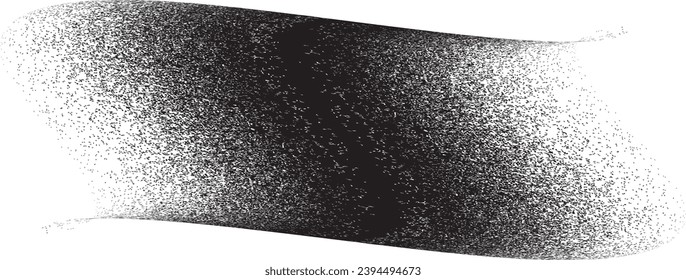 Die schwarze Linie mit Graffiti-Design. Logo zur Rauschdispersion. Spritzeffekt.Grunge gekrümmte Linie . Grainy, gritty strukturierte Linie . Distressives Element .Vektor 