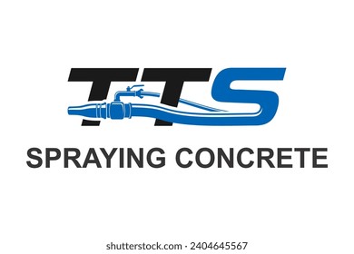 Sprayed concrete nozzle hose logo design machine equipment industry