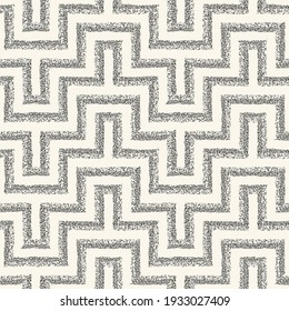 Sprayed Ink Textured Aztec Chevron Seamless Pattern