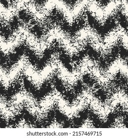 Sprayed Ink Textured Chevron Pattern