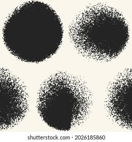 Sprayed Ink Textured Distressed Dots Pattern