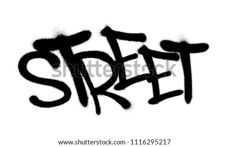 Image, Stock Photo zoNk Graffiti Tagger Sadly