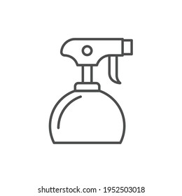 Sprayer Barbershop Outline Icon - Barbershop Icon Design Vector Illustration.