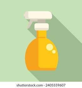 Sprayer bottle atomizer icon flat vector. Water gun. Deodorant nozzle