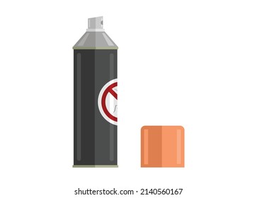 Sprayer bottle. Simple flat illustration.