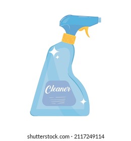 sprayer cleaner bottle over white