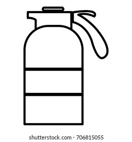 Sprayer container icon. Outline illustration of sprayer container vector icon for web design isolated on white background