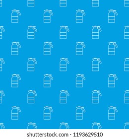 Sprayer container pattern vector seamless blue repeat for any use
